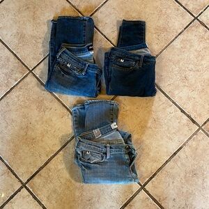 Abercrombie kids size 14 and 14s. 3 pair jeans/jeggings low rise skinny